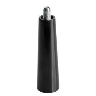 Kunststof greep met schroefdraad, zwart M5x7 mm