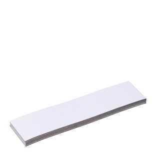 Magnetische labels beschrijfbaar 20 x 80 mm  | wit 