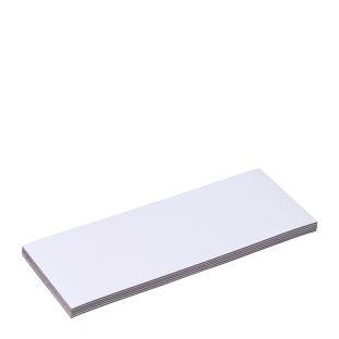 Magnetische labels beschrijfbaar 40 x 100 mm  | wit 
