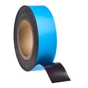 Gekleurd magneetband 40 mm | lichtblauw  | 10 m | 0.85 mm