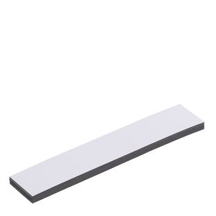 Magnetische labels beschrijfbaar 20 x 100 mm  | wit 