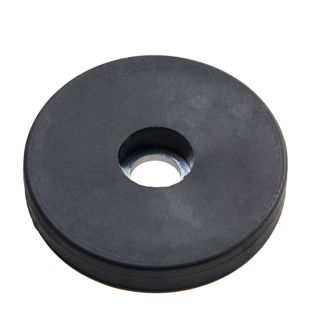 magneet met rubbercoating met cilindrisch boorgat 31 mm