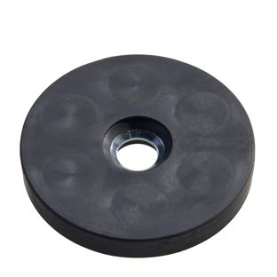 magneet met rubbercoating met verzonken boorgat, Ø 43mm 