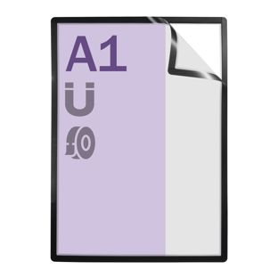 Magneetframe A1, zelfklevend zwart 