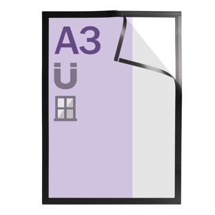 Magneetframe A3 Window Frame zwart 