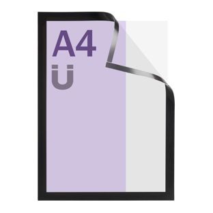 Magneetframe A4, magnetisch zwart 