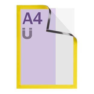 Magneetframe A4, magnetisch geel 