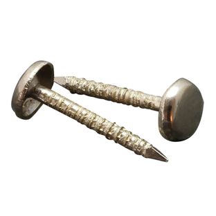 Siernagels voor staalboeken, 25 mm, ronde kop, vernikkeld 