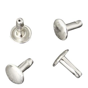 Dubbele holnieten, onderste deel (stift), dicht, type A, 9 mm kopdiameter 