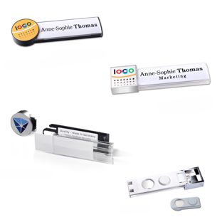 Naambadges amigo® alu-print magneet 
