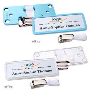 Naambadges office quick-print Ophangclip 
