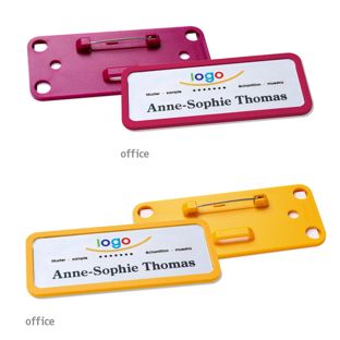 Naambadges office quick-print roestvrij stalen pin 