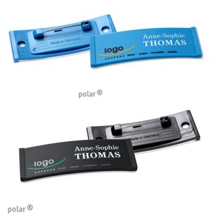 Naambadges polar® color-complete roestvrij stalen pin 
