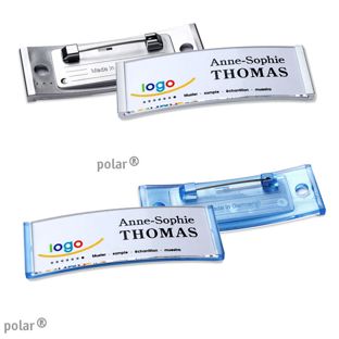 Naambadges polar® quick-print roestvrij stalen pin 
