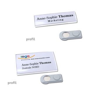 Naambadges PROFIL magnetisch 