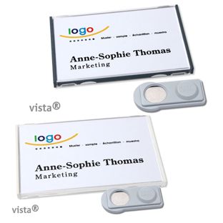 Naambadges VISTA magnetisch 