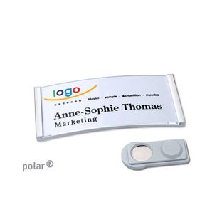 Naambadges polar® magnetisch smag® magneet | null | 65 x 30 mm