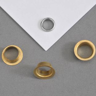 Flensringen/eyelets voor papier null | Nr. 9E - 7,7mm - 3,8mm