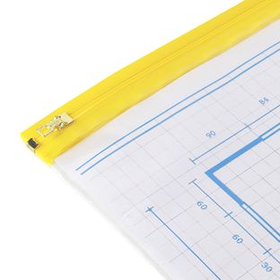 HELE Tekeninghoes / beschermhoes, met ritssluiting, transparant A0 Oversize 