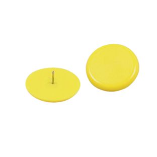 Punaises, ø = 30 mm geel  | 100 Stuks per zakje 