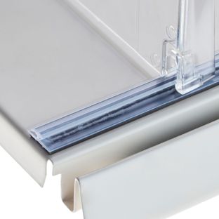 Bevestigingsrail, transparant 12 mm magneetband  | 998 mm