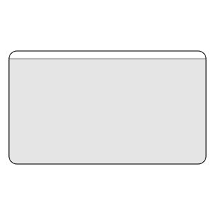 Visitekaarthoesjes, zelfklevend, PP-folie 105 x 60 mm  | frontfolie verkort 