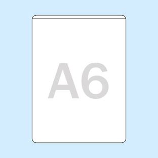 Insteekhoezen, zelfklevend A6  | korte zijde  | zonder vulcapaciteit  | PP 