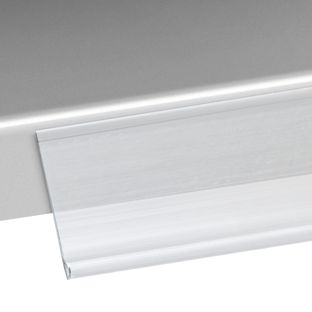 Prijsrail/scanrail DBR, zelfklevend 39 mm | 1000 mm | transparant  | zelfklevend (standaard tape) 