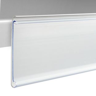 Scanrail DBR, zelfklevend, met grijprand 39 mm | 1000 mm | wit  | zelfklevend (standaard tape) 