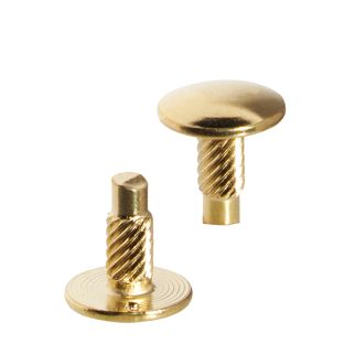Inslagkop voor busschroeven, 6 mm, vermessingd 