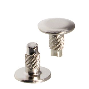 Inslagkop voor busschroeven, 8 mm, met 4 mm verhoging, vernikkeld 