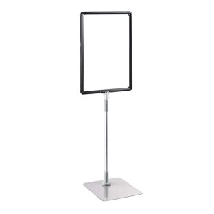 Posterframe met voet en houder (set) A4 null | null | onderstel: grijs