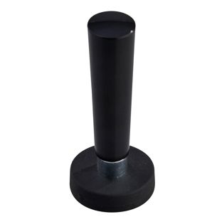 Magneet met rubbercoating met handvat 22 mm | zwart  |  