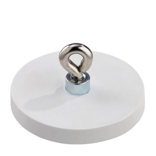 Magneet met rubbercoating met oog 43 mm | null