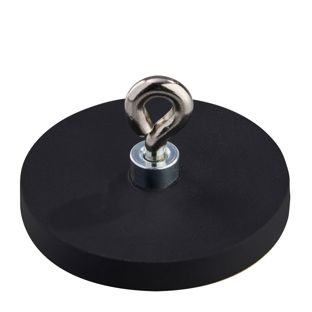 Magneet met rubbercoating met oog 43 mm | null