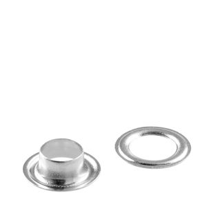 Roestvrijstalen zeilringen, zelftappend, messing Ronde zeilringen #1 (⌀ 8mm)  | zilver 