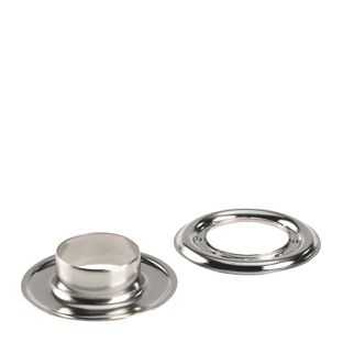 Roestvrijstalen zeilringen, zelftappend, messing Ronde zeilringen #5 (⌀ 16,2 mm)  | zilver 