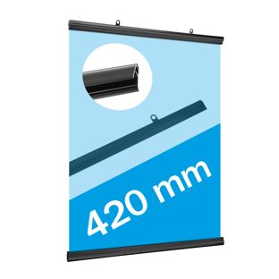 Posterstrips kunststof, klikprofiel null | 420 mm