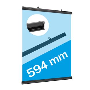 Posterstrips kunststof, klikprofiel null | 594 mm