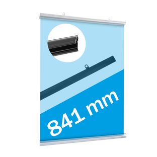 Posterstrips kunststof, klikprofiel 841 mm | transparant 