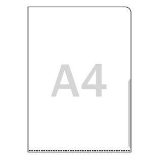 L-mappen voor inhoud A4, transparant 160 µm | null