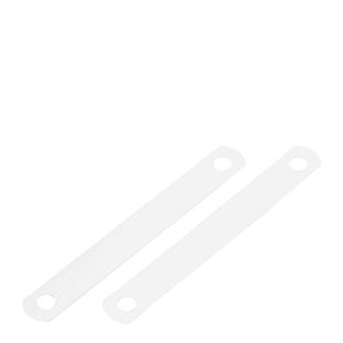 Kunststof dekplaatjes 120 x 12 mm, wit 