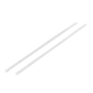 Hechtstrips 165 mm, geplastificeerd, met eindkapjes 