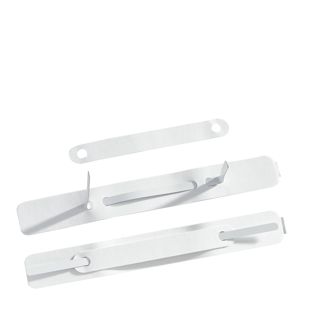 Snelhechters, 150 x 20 mm, karton, zelfklevend, wit 