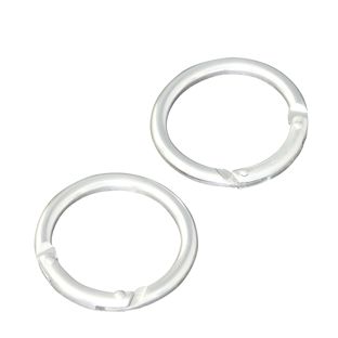 Karabijnhaak, rond, 38 mm, aluminium, zilver null