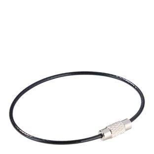Kabelsluitringen met schroefsluiting, gekleurde mantel zwart  | 150 mm