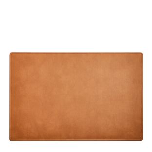 Bureauonderlegger leder, bruin natuur 