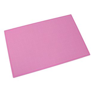 Snijmat, A1, 90 x 60 cm, zelfherstellend, met raster/ruitpatroon roze|grijs 