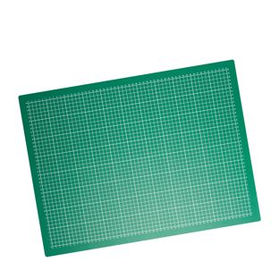 Snijmat, A2, 60 x 45 cm, zelfherstellend, met raster/ruitpatroon groen|zwart 