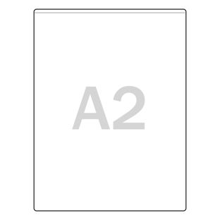 U-hoezen/etuis, transparant A2 